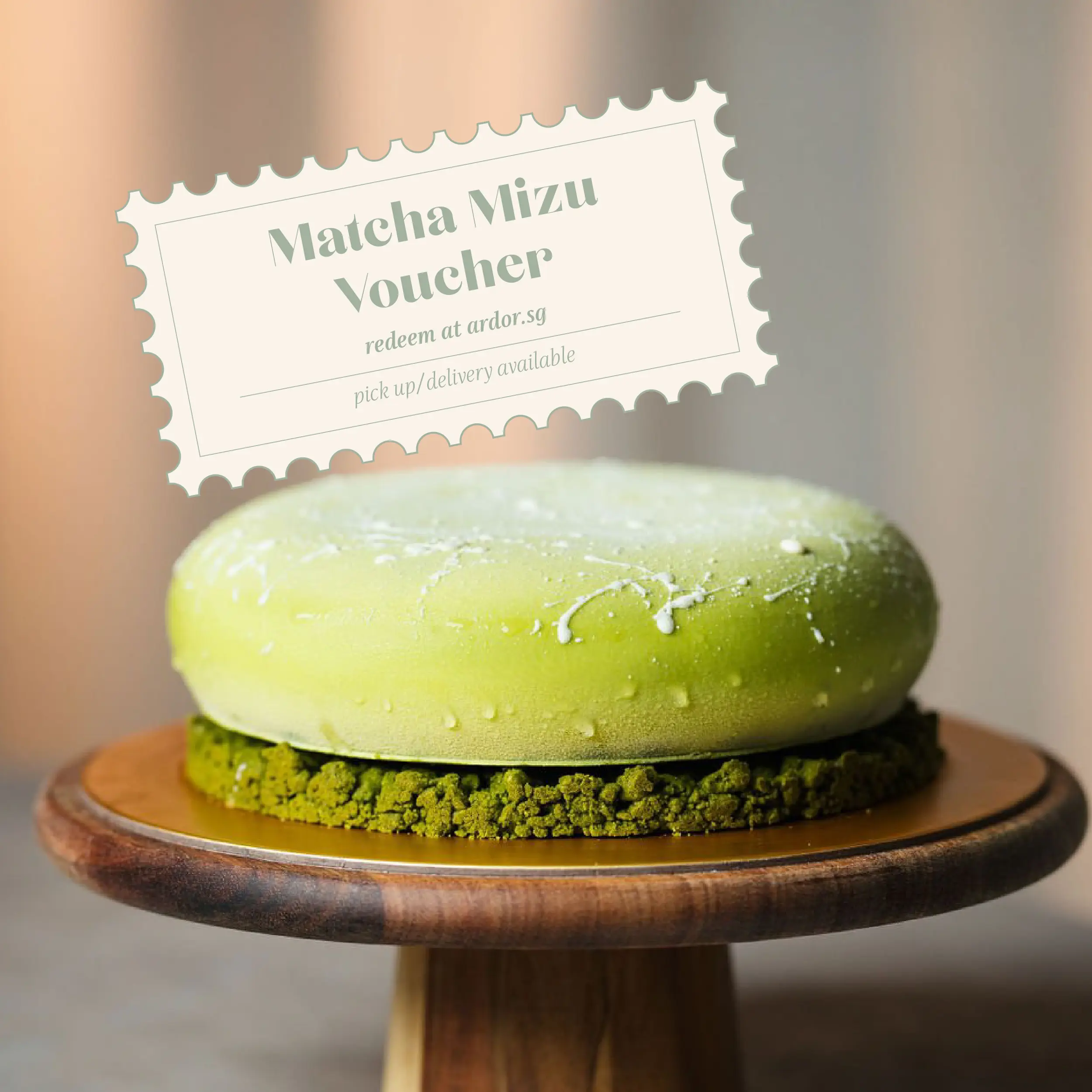 Ardor Matcha Mizu Cake Physical Voucher
