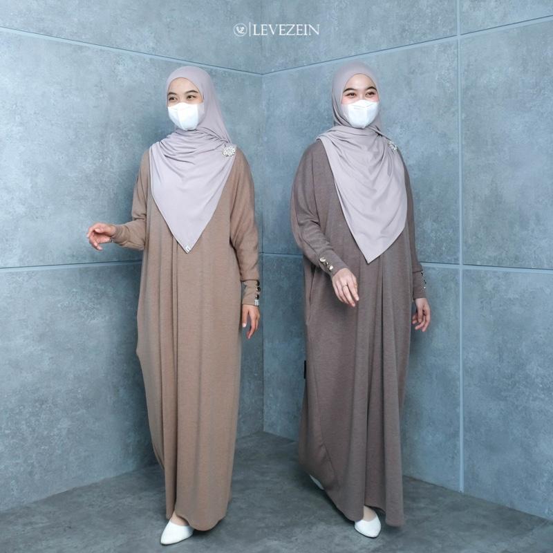 Ayana Abaya Batwing Syar’i Bahan Skylar Knit by Levezein (Gamis Haji Dan Umroh) 0