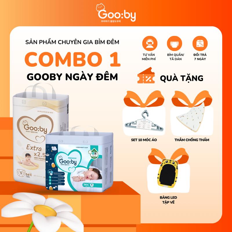 GOOBY Link Mix Bỉm Tã bỉm Gooby Bất kì Ngày và Đêm Mềm mại an toàn siêu thấm hút cho bé size NB S M L XL XXL XXXL cho bé từ 4kg - 35kg + Quà tặng