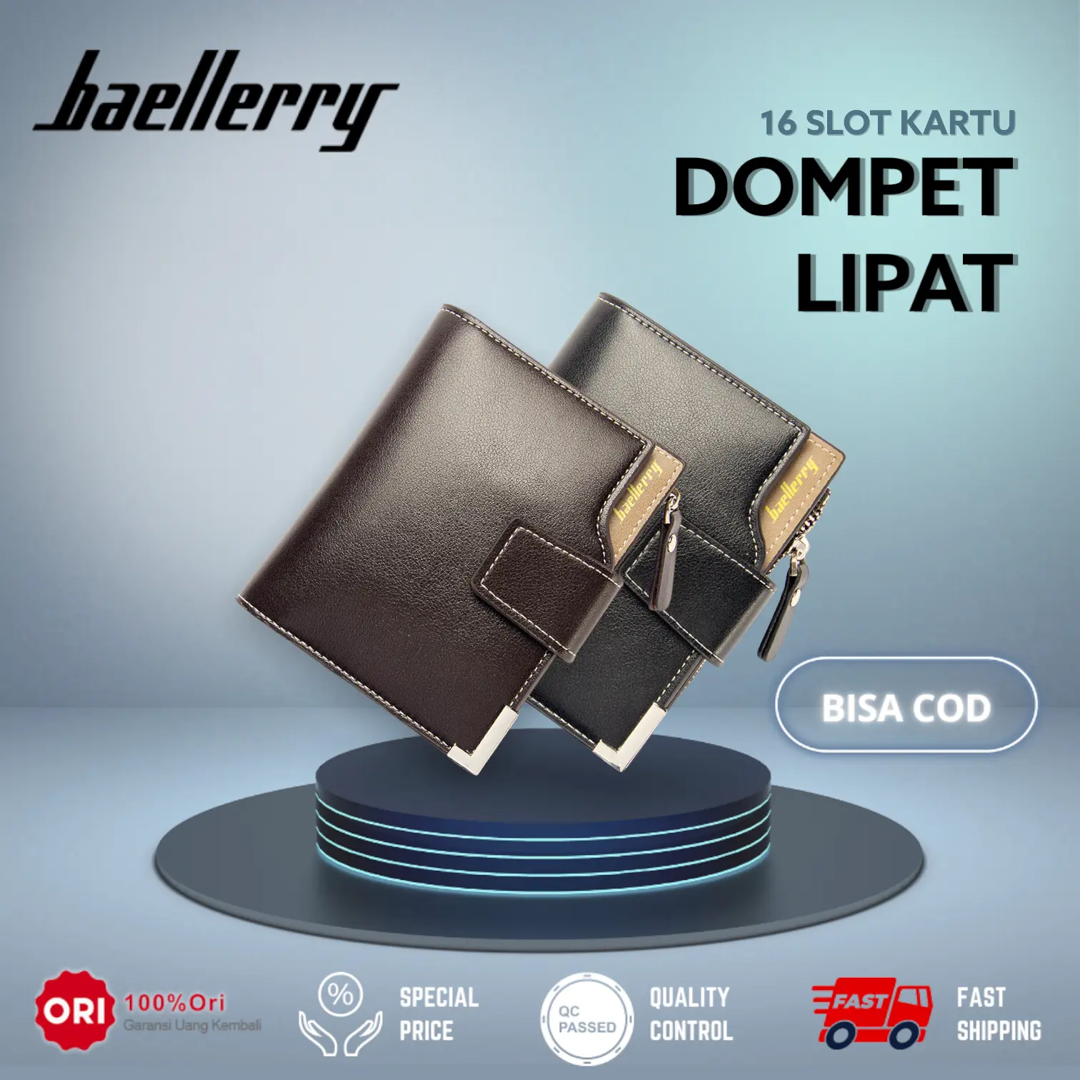 Dompet Pendek Pria Kulit BAELLERRY A129-2