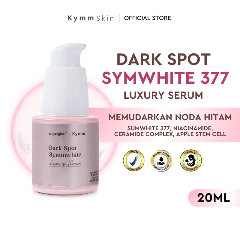 [AISAR KHALED] [Free Pouch] [Effo Sunscreen 10ml] KYMM SKIN Glow Package Level 2 [Aqua FW 100ml, Gentle FM 100ml, Day & Night Cream 10gr, Symwhite Serum 20ml] Perawatan Facial Noda Hitam Bekas Jerawat Pencerah Pelembab Mencerahkan Wajah Kusam 3