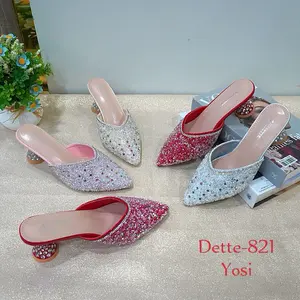 NADETTE-Sepatu Pesta cocok buat pengantin  Kode Yosi penuh gliter yg mewah dengan alas antislip pastinya nyaman