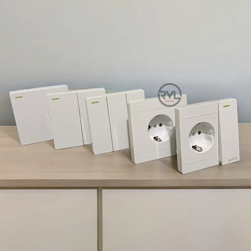 PUSH ON Saklar Premium IB Series Saklar Engkel / Saklar Seri / Saklar Triple / Stop Kontak / Saklar Engkel Stop 6