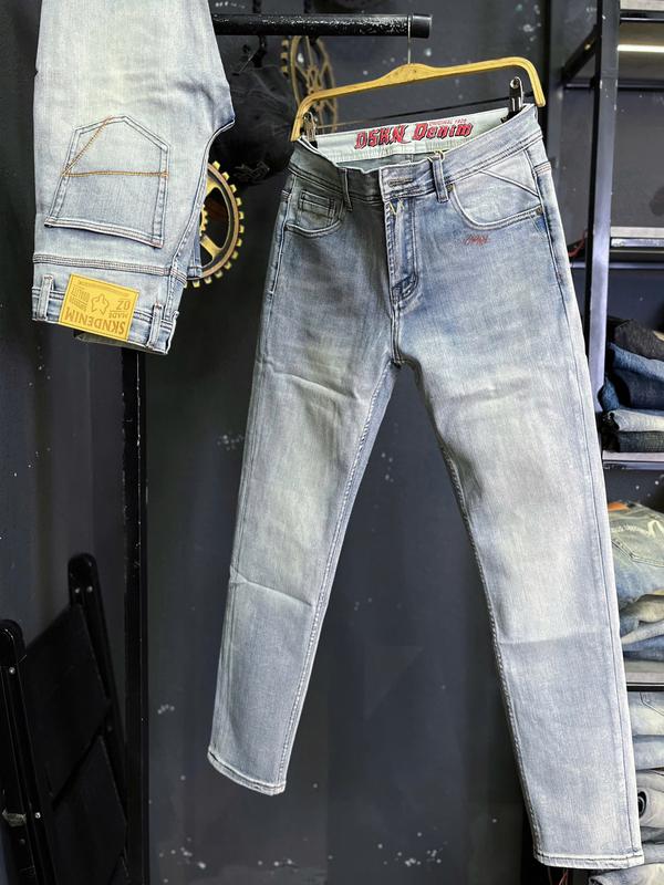   GIÁ MỞ BÁN  Jean Denim Guangzhou-SK1933  Quần Jean Nam Dài Màu Xanh Bạc Thêu Túi Mẫu Mới Chi Tiết Như Hình J4033K3 STORE 