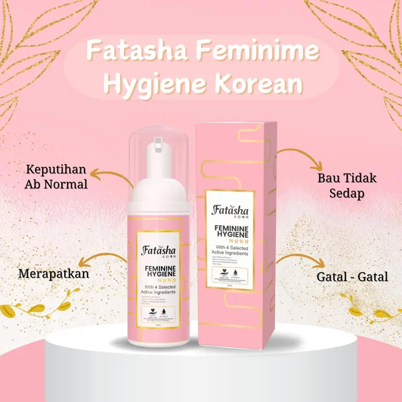 FATASHA FEMINIME HYGIENE Korean, Untuk Merawat Area Kewanitaan Tetap Bersih & Terjaga (Mencegah Keputihan AB Normal & Keriput) BPOM ORIGINAL HALAL 2