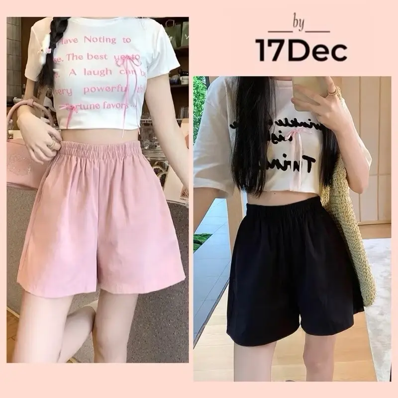 Quần short  nữ chất liệu kaki ,cạp chun co giãn , nhẹ tênh ,thoáng mát phong cách Hàn Q uốc