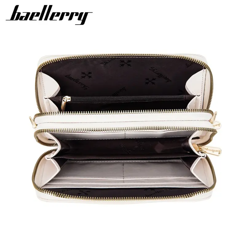 BAELLERRY N8332 Tas Selempang Wanita 2 IN 1 Dompet Handphone Bahan Kulit PU Leather Premium Kartu Uang 4