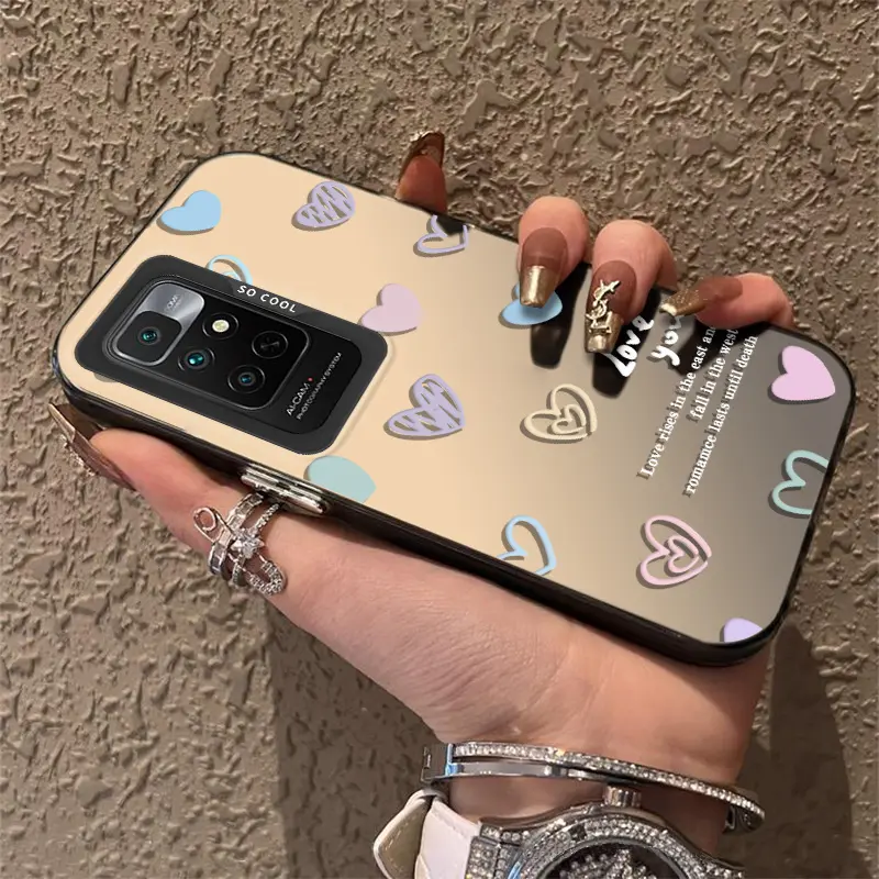 Casing Hp for Xiaomi Redmi Note 11 Note 11S PRO Tombol terpisah Cangkang terlaris Cangkang akrilik Casing HP kartun wanita Casing HP selebriti internet yang sama Cover sederhana Casing ponsel baru Casing buram