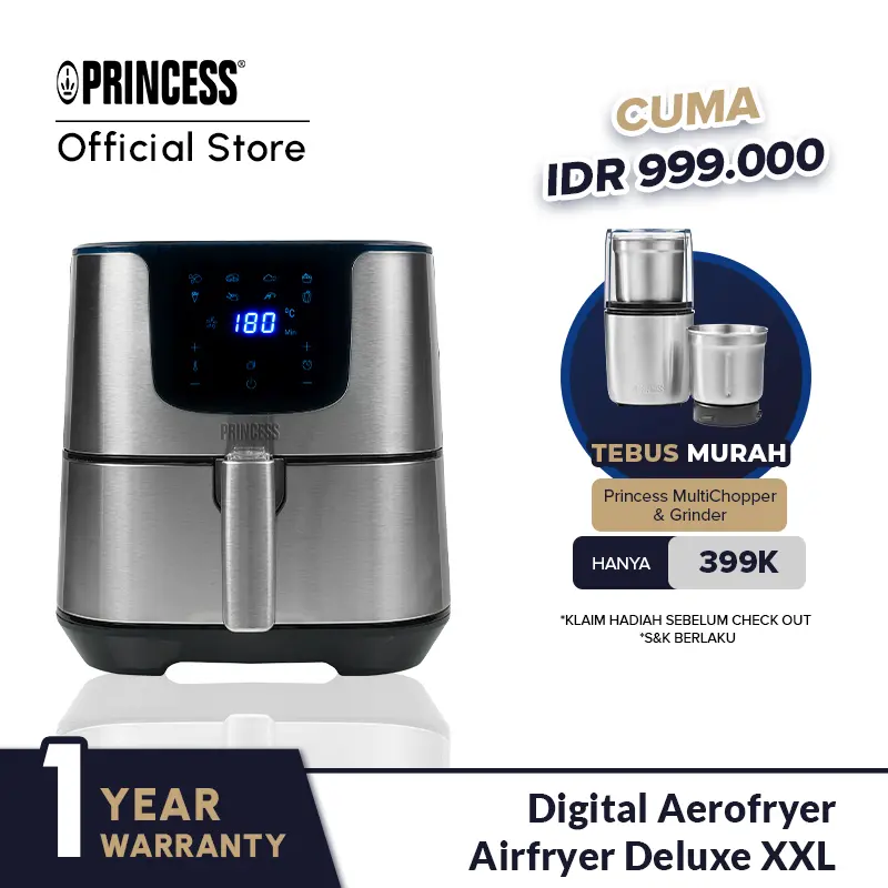 Princess Digital Aerofryer Airfryer Deluxe XXL/Penggoreng Tanpa Minyak Mesin