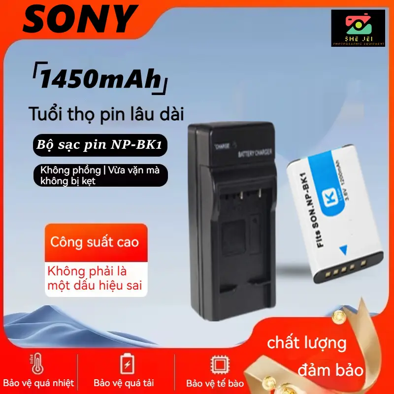 Bộ sạc pin, NP-BK1, dành cho máy ảnh Sony DSC S750 S780 S950 S980 W190 W180 Phụ Kiện Camera pin  canon 0