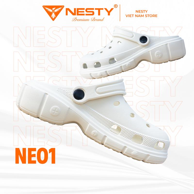 tặng 10 sticker Dép Sục Nam Nữ NESTY NE01 Kiểu Basic Đế Cao Mềm Chống Trượt