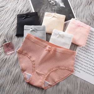 PAKET HEMAT CD542 ISI 6PCS DAN 12PCS Celana Dalam Wanita CD Brukat CD Panties Cantik Motif Renda Pita Pendek Cewek  Busa