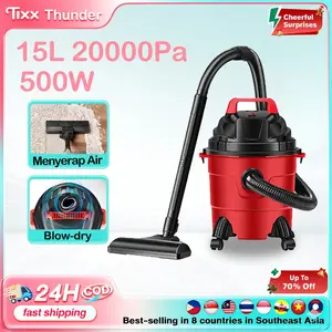 TIXX Vacuum Cleaner 15/18L Wet & Dry Penyedot Debu Tank dengan Tangki Stainless Steel – Blower Serbaguna untuk Kasur, Lantai, Sofa & Mobil