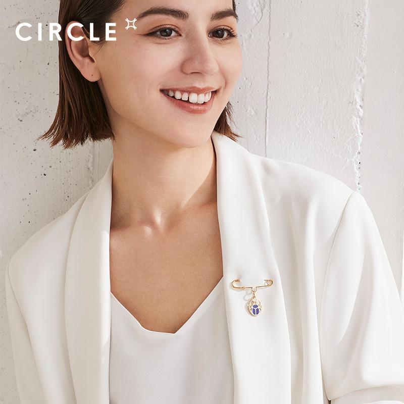 Circle Scarabe Brooch For Women Daily Party 3