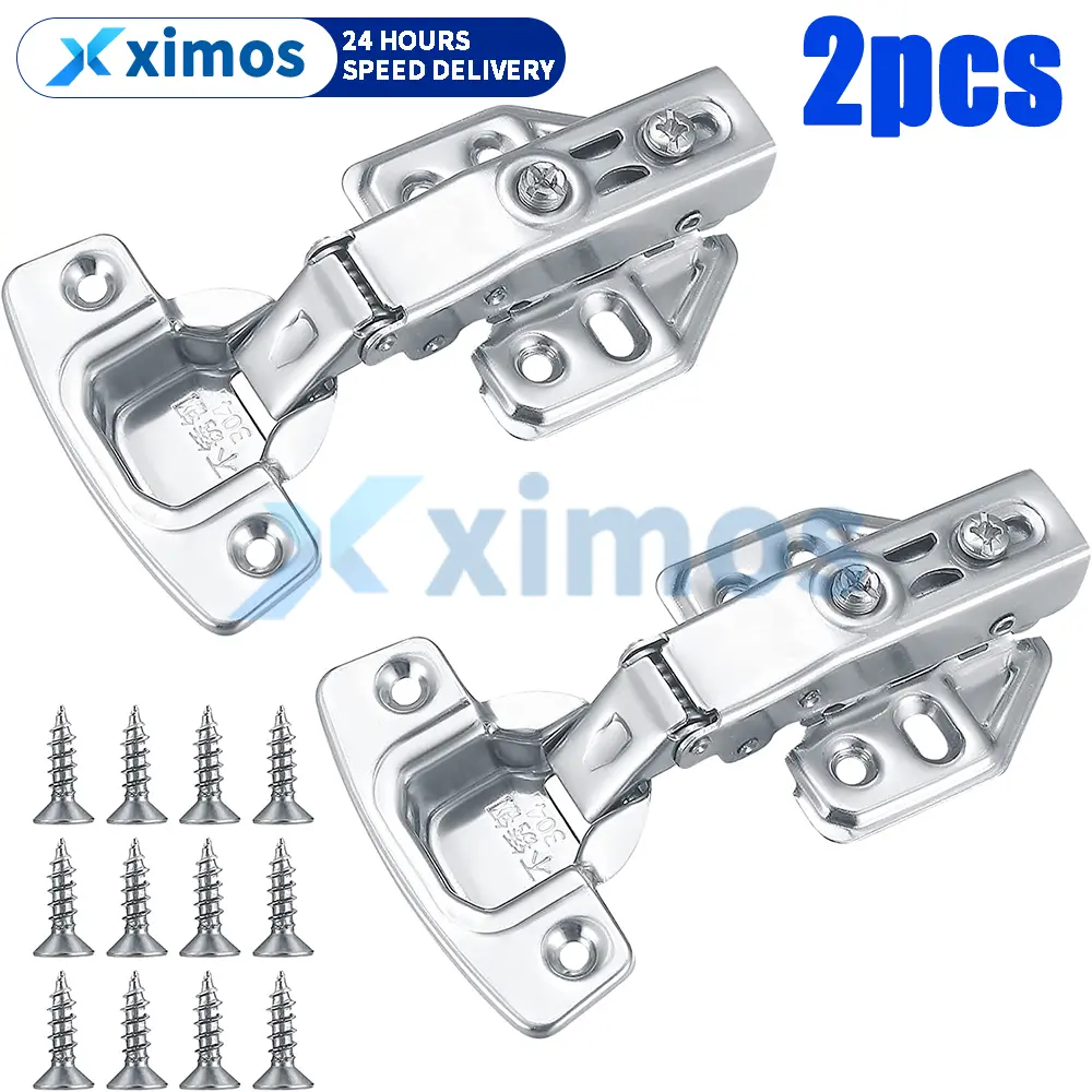 Xximos Hydraulic Soft Close Concealed Hinges - Stainless Steel Cabinet Door Hinge