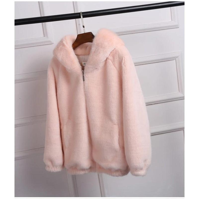 Product Introduction of switer Jaket Bulu  serpa dewasa Winter Hodie Bolak Balik Pria/Wanita Outer Blazer Korea Casual Tebal Keren Zipper Panjang Outdoor Nyaman Distro Fleece Custom Formal Parka Semi mantel atasan jaket cewe bulu lembut bulu import musim gugur gadis 4
