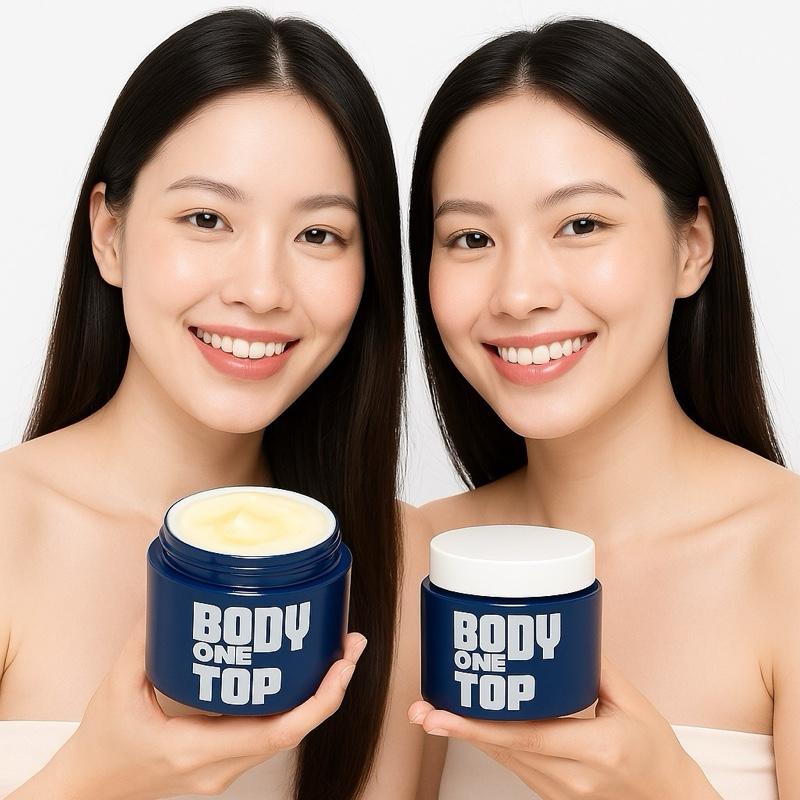 4 Hộp Kem Body One Top Giá Sỉ Thanh Tô Cosmetic tặng 2 gói tắm trắng