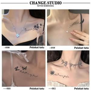 Tatu Tulang selangka, Frasa Bahasa Inggeris, Tatu Sementara, Tahan 15 Hari, Kalis Air dan Tahan Calar, Pelekat Tatu