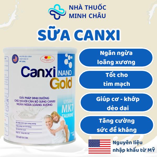 Sữa Canxi Nano Gold Hỗ Trợ Xương Khớp Cho Người Già Bổ Sung Canxi Ngăn Ngừa Loãng Xương Chính Hãng