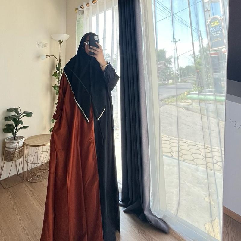 Anjarumi Daily Basic Kaftan Twill Silk Kombinasi Full Twill viral 7