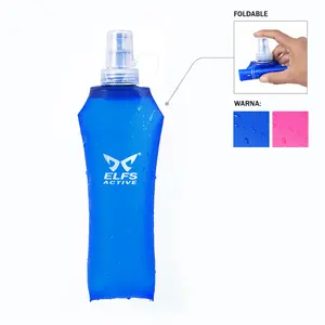 Elfs Active Soft Flask 500Ml Botol Air Minum Lipat Trail Running Sport Water Bottle