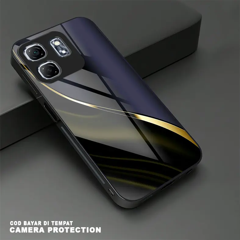 HS07 Case I*finix Hot 50i  Softcase Glass Kaca - Case Handphone Pelindung Hp Terbaru - High Quality - Bisa COD Bayar Di Tempat. case  lucu  unik