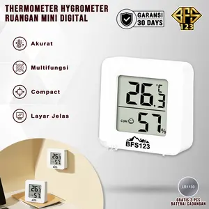 BFS123 Termometer Ruangan Digital Mini Hygrometer Suhu Ruangan