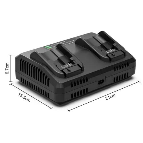 For Dewalt DCB102 Lithium Dual 2 Port Battery Charger DCB184 DCB182 18V 12V-18V 4