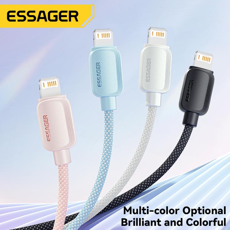 Cáp Type C Sang Lightning USBC, Essager PD 29W, Cáp Macaroon C-L, Tương Thích Với iPhone 14 13 12 11 Pro Max Xs Plus iPad Macbook, Sạc Nhanh 27W 20W, Dây Dữ Liệu Type-C Sang Lightning Phụ Kiện