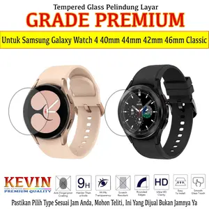 Tempered Glass Kompatibel Samsung Galaxy Watch Series 4 40mm 44mm 42mm 46mm Classic - Anti Gores Kaca