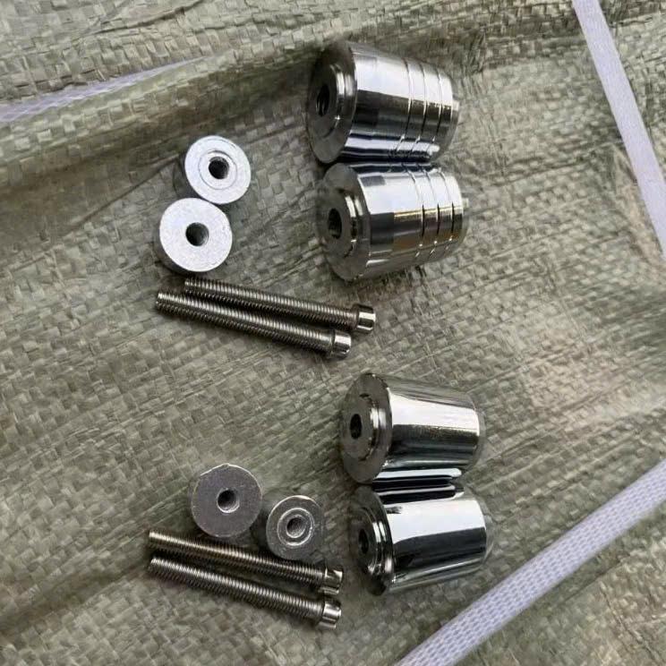 GÙ TẠ TAY LÁI - Cặp gù chống rung - nguyên khối inox304 siêu nặng 380gr dùng thông dụng cho nhiều loại xe