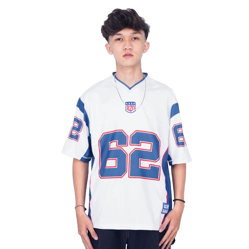 RZQ / 62 ORLANDO / Number Series / Streetwear / Atasan  /  Unisex / Oversize / Boxy Fit / Retro 1