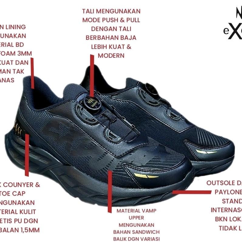SEPATU EXDUMA SPARCO HITAM TALI PUTAR SOL BARU 2024 ORIGINAL SNEAKERS Shoes 9
