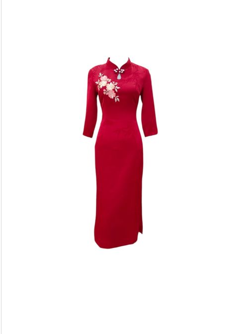 DRESS CHEONGSAM SAKURA IMLEK 2026 IMPORT PREMIUM HIGH QUALITY