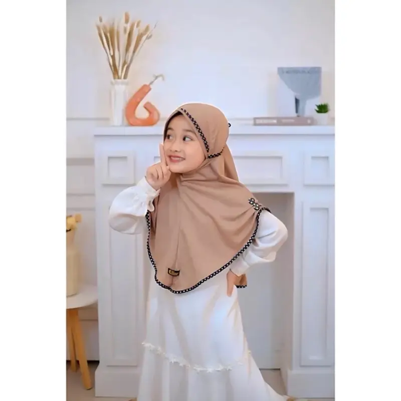 3 4 5 sampai 6 Tahun AIRA POLKA Tk kerudung anak perempuan terbaru 2