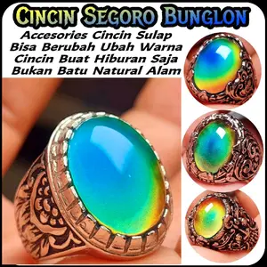 Cincin segoro bunglon ajaib bisa berubah warna / cincin sulap vira / zultanite cange color Rings Akik