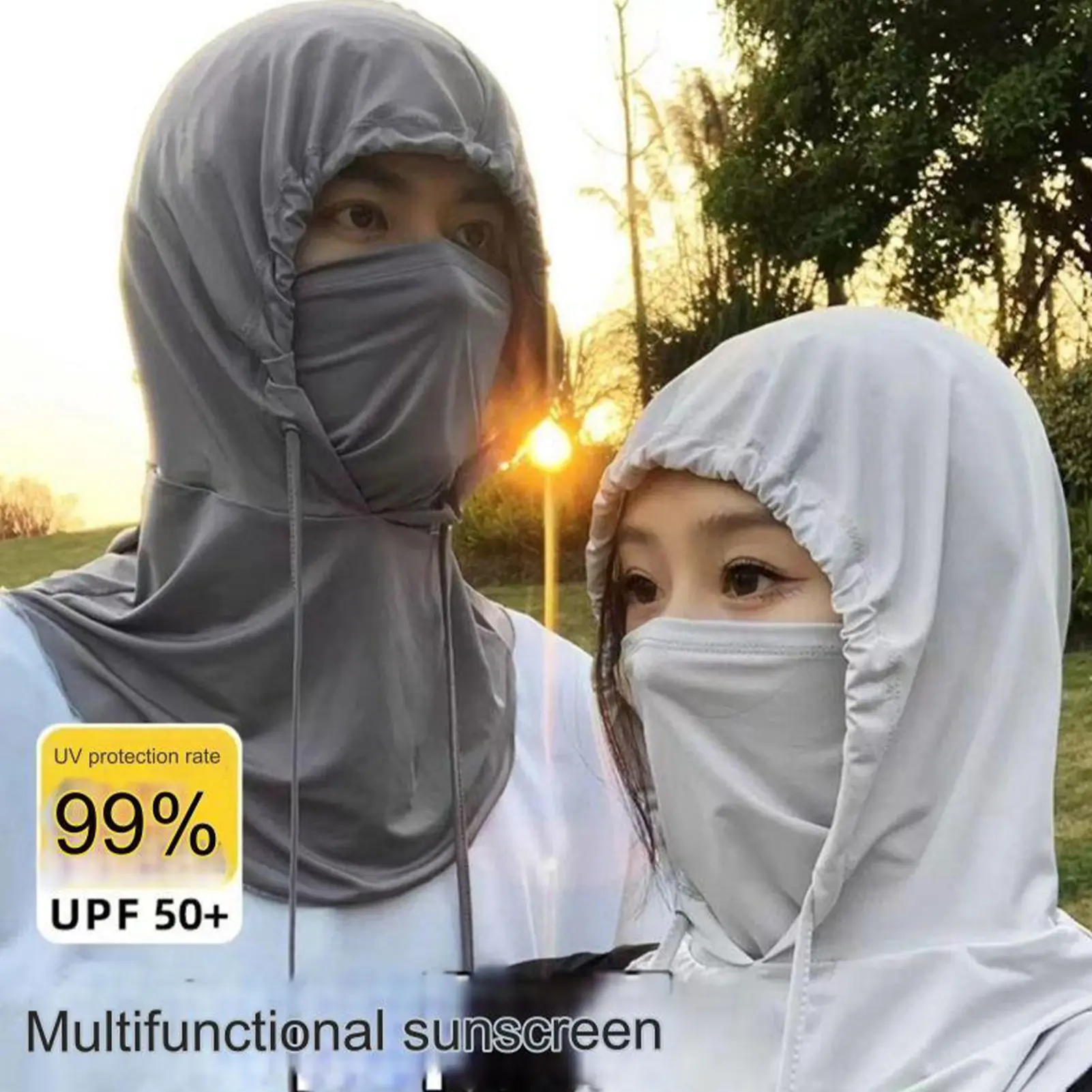 UV Protection Classic Cooling Balaclava, Breathable Ice Silky Full Face Mask, For Cycling Travel Outdoor Sports