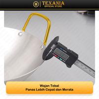 Gambar [GMA DAPAT 3 WAJAN] Texania Wajan Stainless Tebal Anti Lengket - Wajan Resto - Wajan Hotel - 3 Ukuran 22cm 24cm 28cm Kitchenware dari Texania house ware store Kota Tangerang 5 Tokopedia