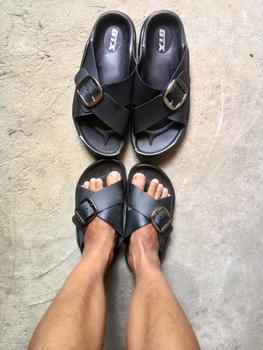 Product Review of Unisex outdoor slippers comfort cross straps slippers for men（size:40-44) Shoes Boy Footwear Walking Shoes Flipflop Slide from G**r B**n 0