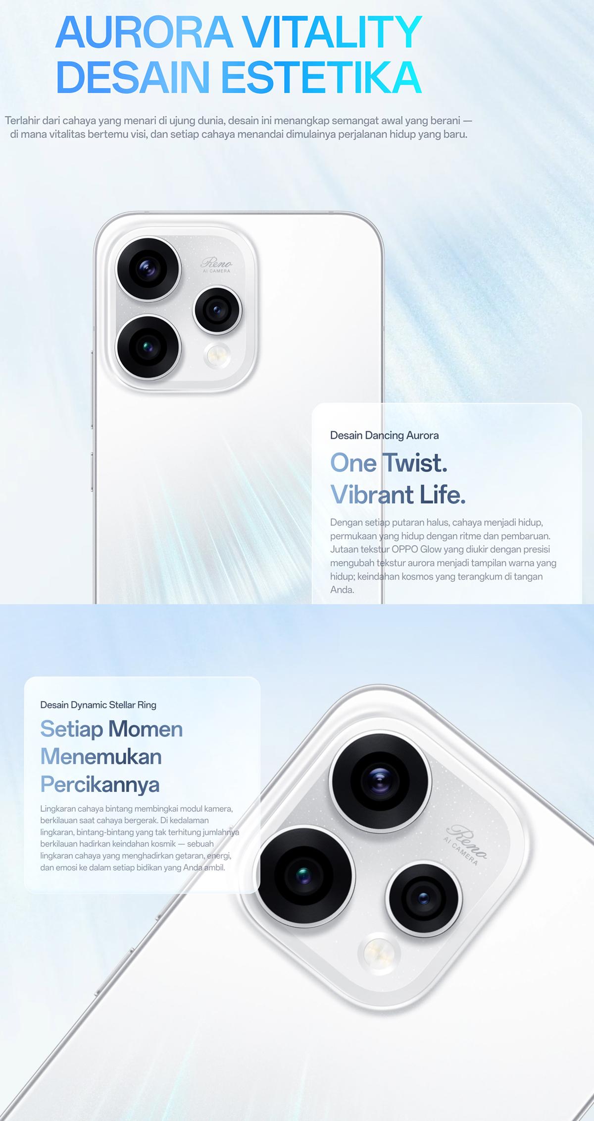 HP OPPO Reno15 5G 8/256GB 12/256GB Snapdragon 7 Gen 4 Prosesor OPPO Terbaru 2026 Garansi Resmi