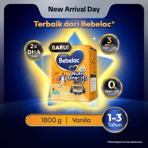 [BARU] Bebelac 1+ (1-3 Tahun) Vanila 1800 gr Susu Pertumbuhan Bubuk