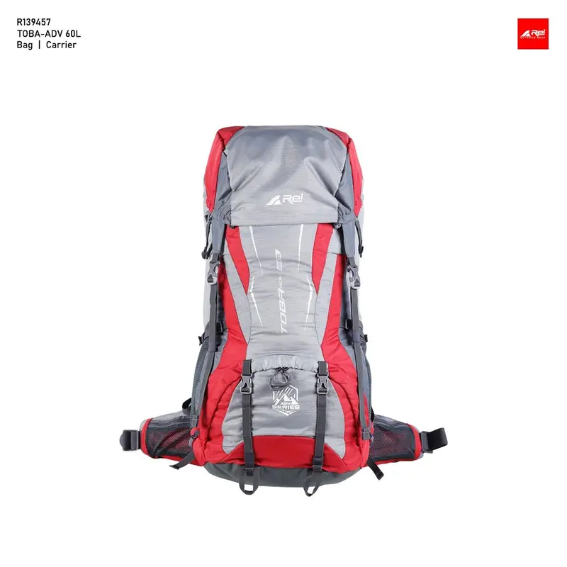 Carrier Arei Toba Adv 60 Liter Tas Gunung 60L Kerir Keril Backpack Tas Punggung Camping Ransel Outdoor Travel Pria Wanita Arei Outdoorgear 7
