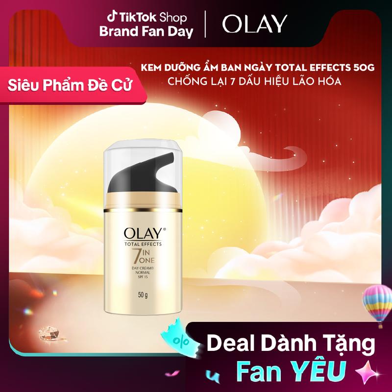 Kem Dưỡng Ẩm Ban Ngày Phục Hồi & Làm Chậm 7 Dấu Hiệu Lão Hóa SPF 15 OLAY TOTAL…