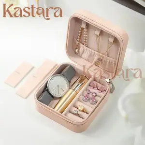 Kotak Tempat Penyimpanan Perhiasan Mini Travel Size Box Tempat Penyimpanan Aksesoris Organizer