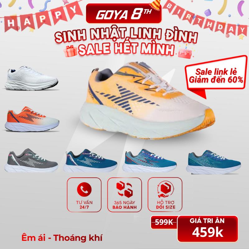 [Deal Độc Quyền] Giày Thể Thao Chạy Bộ Goya Plus Năm 2025 - Siêu Nhẹ, Siêu Êm Phù Hợp Cho Nam Nữ Đi Bộ, Sneaker Tập Chạy Bộ, Tập Thể Dục