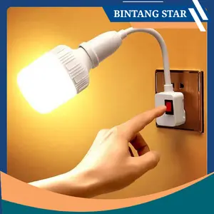 FITTING LAMPU E27 KABEL FLEXIBLE COLOKAN KE LISTRIK AD SAMBUNGAN EXTENSION FITTING FLEXIBLE UNTUK KEPERLUAN RUMAH