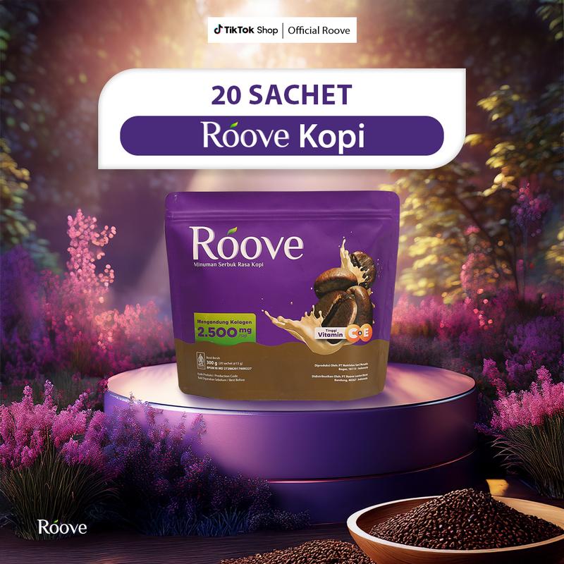 Roove Collagen Drink 20 Sachet Best Deal - Minuman Kolagen Rasa Blueberry 1