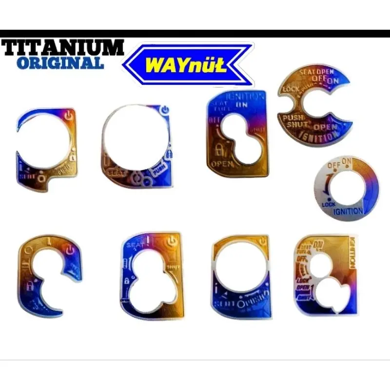 Emblem cover kunci titanium