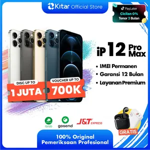 [Secondhand] iPhone 12 Pro Max ex iBox Beacukai IMEI Permanen Garansi 12 Bln Kualitas Teruji Resmi FULLSET 128GB 256GB 512GB