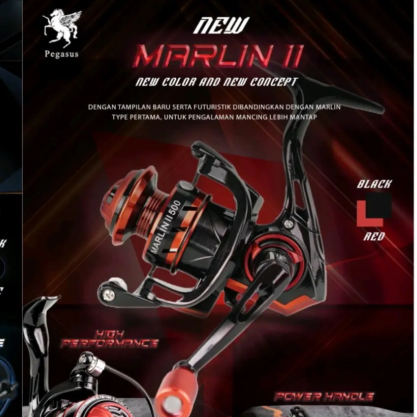reel mini spinning casting metal pegasus marlin power handle 500 800 1000 2000 3000
